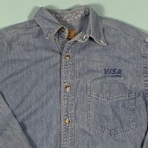 Vintage 90's Oversized Denim Work Shirt